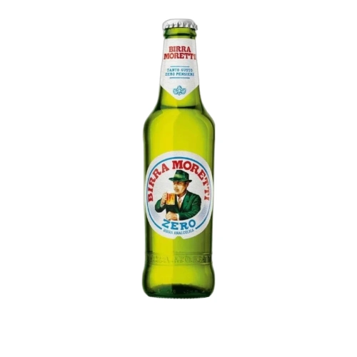 Piwo bezalkoholowe Zero Birra Moretti 330ml - widok szczegółowy 2