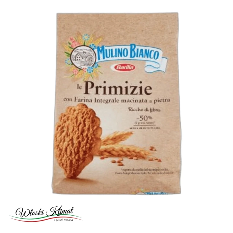 Ciastka kruche pełnoziarniste Primizie Mulino Bianco 700g - widok z przodu / opakowanie