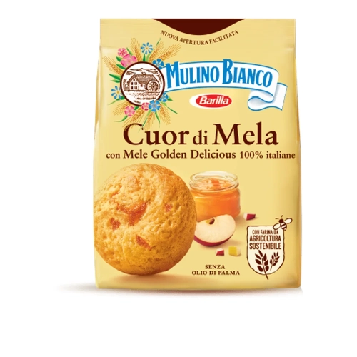 Ciastka z dżemem jabłkowym Mulino Bianco CUOR di MELA 300 g - widok szczegółowy 2