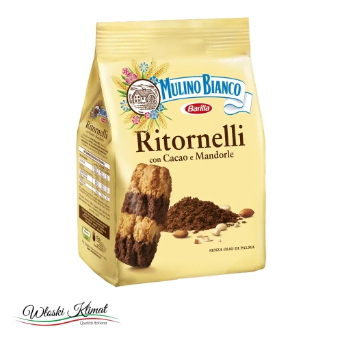 Ciastka kakao migdał Mulino Bianco RITORNELLI 700g - widok z przodu / opakowanie