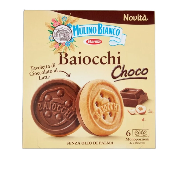 Ciastka z kremem czekoladowo orzechowym  Baiocchi Choco MULINO BIANCO 144g - widok szczegółowy 2