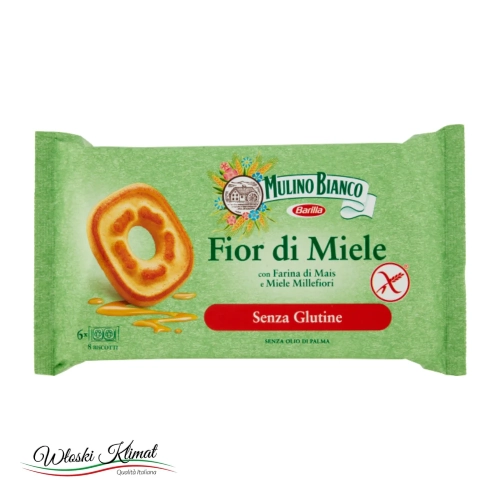 Ciasteczka bez glutenu Fior di Miele Mulino Bianco x 6 250 g - widok z przodu / opakowanie