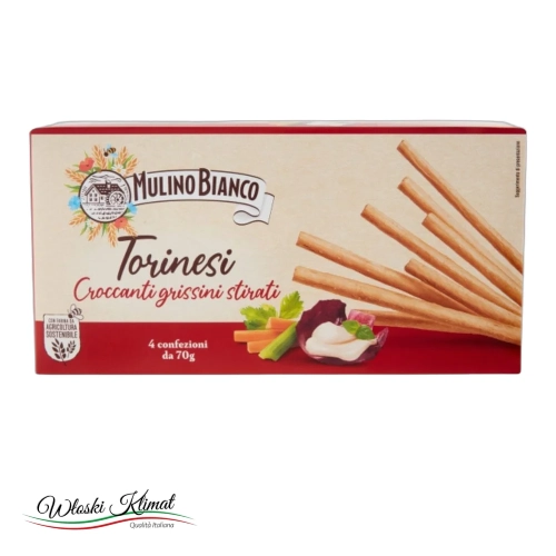 Paluszki chlebowe Grissini Torinesi MULINO BIANCO 280g - widok z przodu / opakowanie