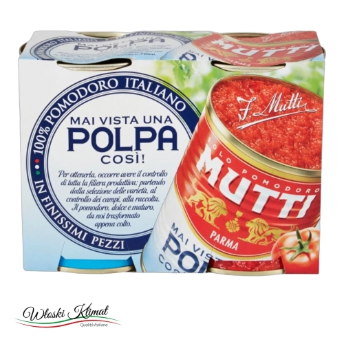 Pulpa pomidorowa MUTTI 2x400g - widok z przodu / opakowanie