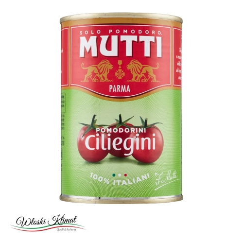 Pomidorki koktajlowe Ciliegini Mutti 400 g - widok z przodu / opakowanie