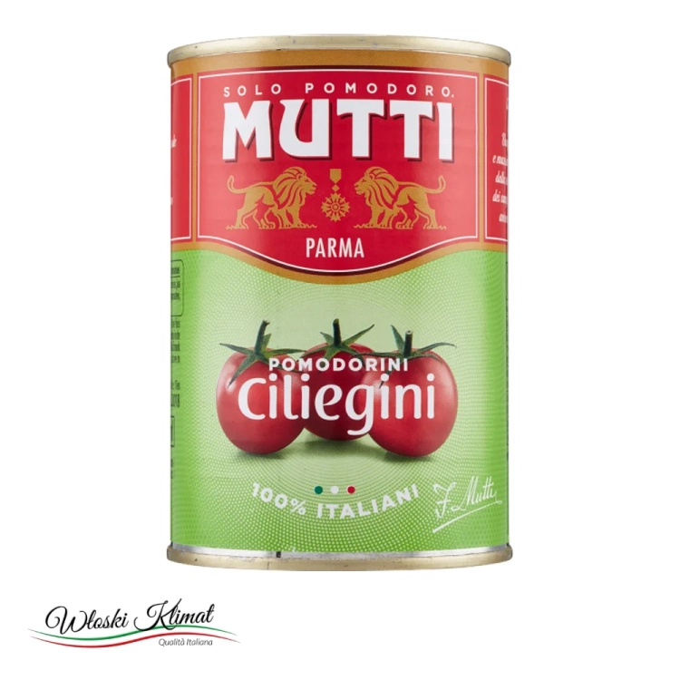 Pomidorki koktajlowe Ciliegini Mutti 400 g - widok z przodu / opakowanie