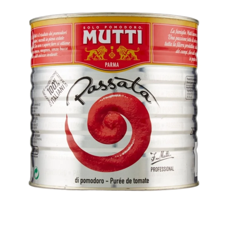 Przecier pomidorowy Passata w  dużej puszce MUTTI 2,5kg - widok szczegółowy 2