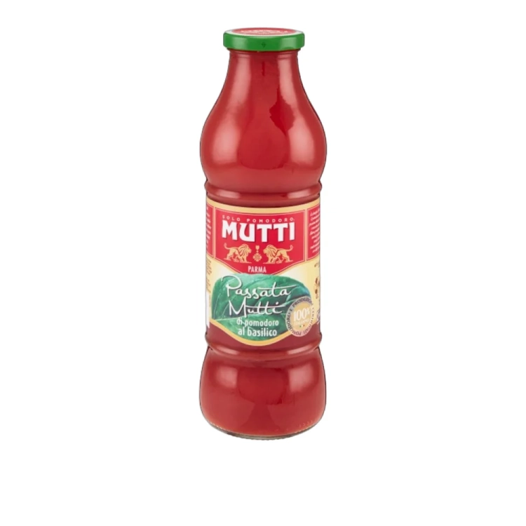 Przecier pomidorowy z bazylią Passata con Basilico Mutti 700g - widok szczegółowy 2