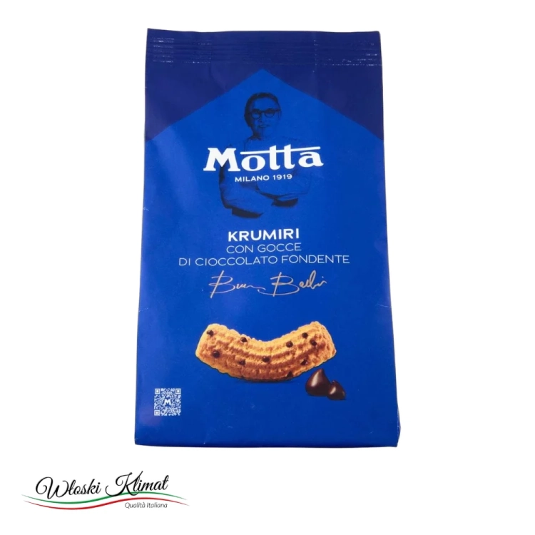 Ciastka kruche z czekoladą Krumiri Motta 290g - widok z przodu / opakowanie