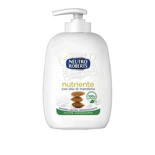 Mydło w płynie odżywcze Migdał nutriente Mandorla Neutro Roberts 200ml - widok szczegółowy 2