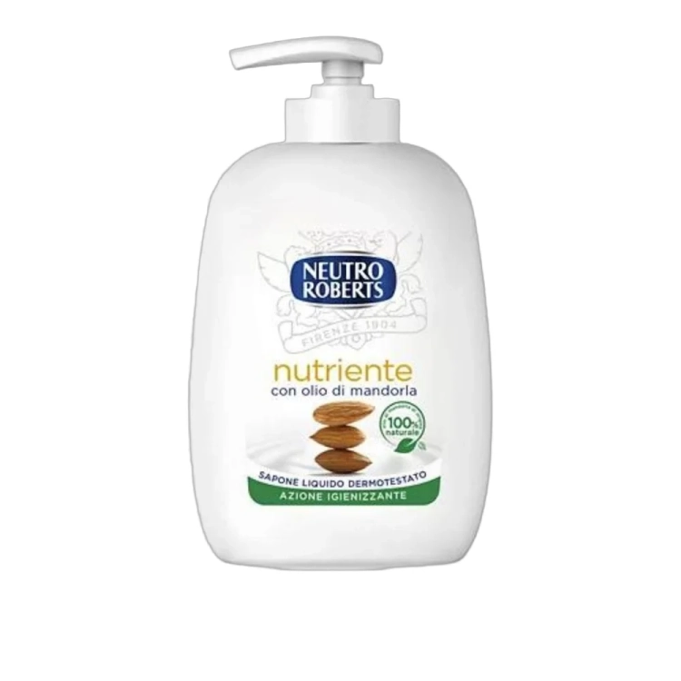 Mydło w płynie odżywcze Migdał nutriente Mandorla Neutro Roberts 200ml - widok szczegółowy 2