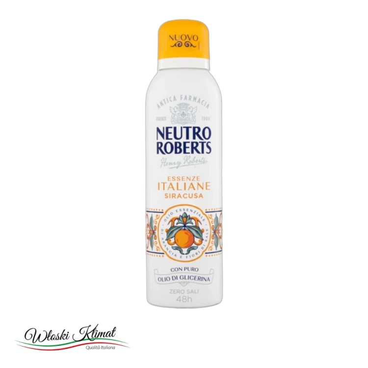 Dezodorant spray Siracusa Neutro Roberts 200ml - widok z przodu / opakowanie
