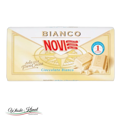 Czekolada biała Cioccolato bianco NOVI 100g - widok z przodu / opakowanie