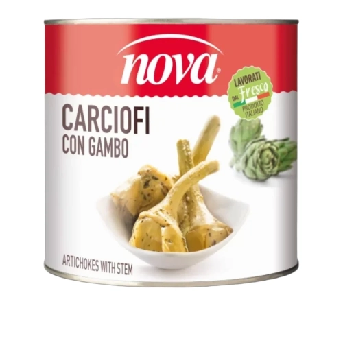 Karczochy z nóżką Carciofi con Gambo w zalewie NOVA 2500g - widok szczegółowy 2