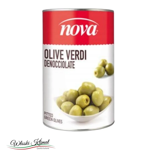 Oliwki zielone bez pestki drylowane Olive Verdi Nova 4250ml - widok z przodu / opakowanie