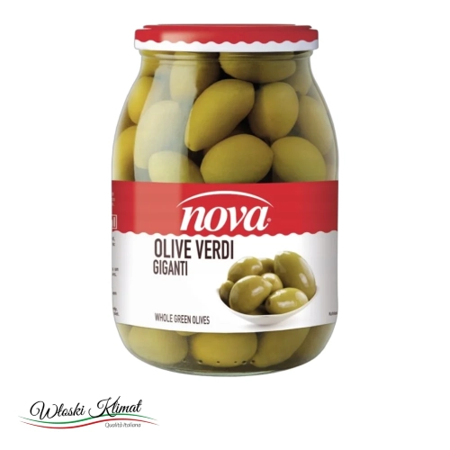 Oliwki zielone olbrzymie Olive Giganti NOVA 1062ml - widok z przodu / opakowanie