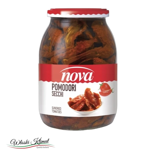 Pomidory suszone w oleju Pomodori secchi NOVA 1062ml - widok z przodu / opakowanie