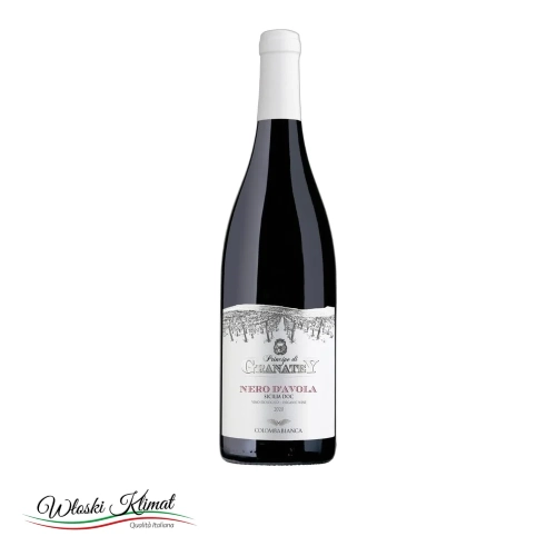 Wino czerwone wytrawne Principe di Granatey Nero d’Avola Sicilia DOC 750ml - widok z przodu / opakowanie