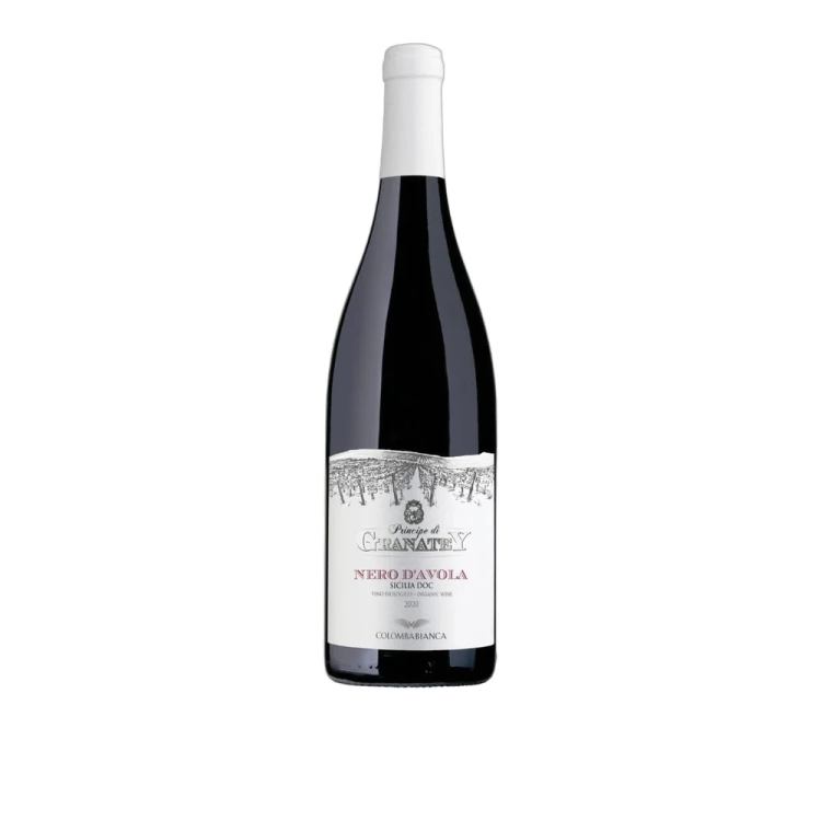 Wino czerwone wytrawne Principe di Granatey Nero d’Avola Sicilia DOC 750ml - widok szczegółowy 2