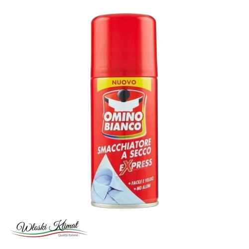 Odplamiacz Ekspresowy na sucho w sprayu Omino Bianco 125ml - widok z przodu / opakowanie
