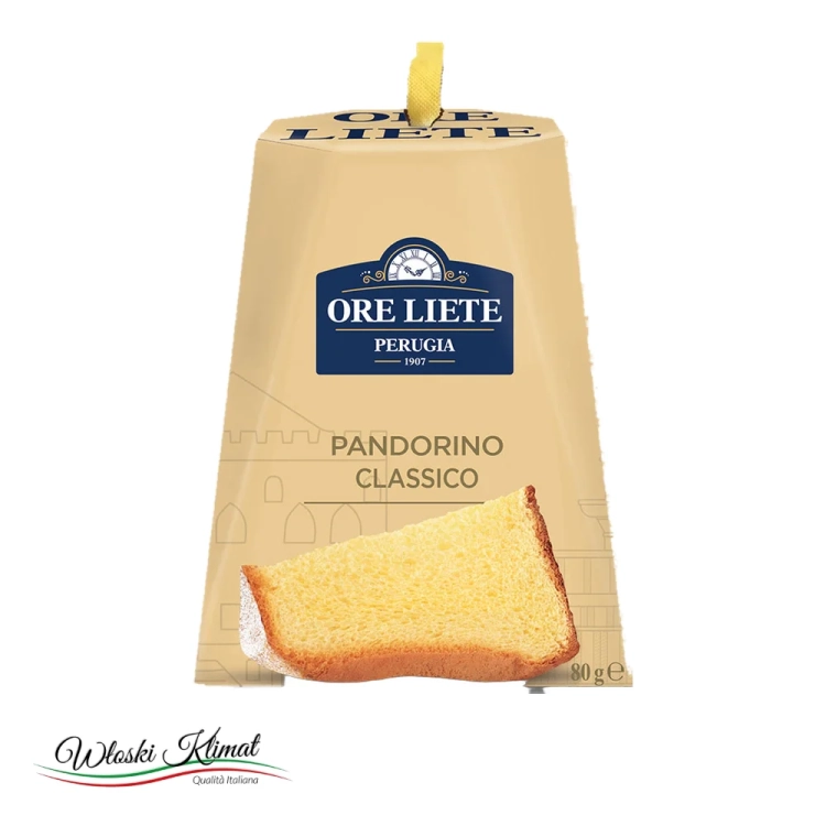 Włoska babka Pandoro Ore Liete 80 g - widok z przodu / opakowanie