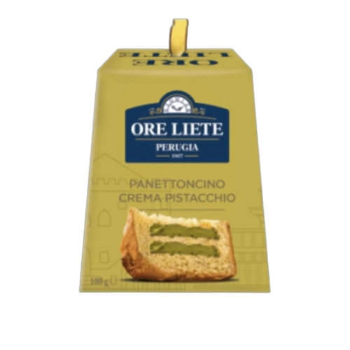 Włoska babka z nadzieniem pistacjowym Panettoncino crema Pistacchio Ore Liete 100g - widok szczegółowy 2