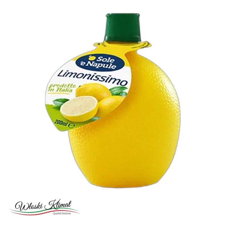 Sok z cytryny O' Sole e Napule 200ml - widok z przodu / opakowanie