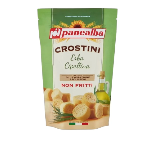 Grzanki chlebowe ze szczypiorkiem Crostini Erba Cipollina Panealba 100g - widok szczegółowy 2