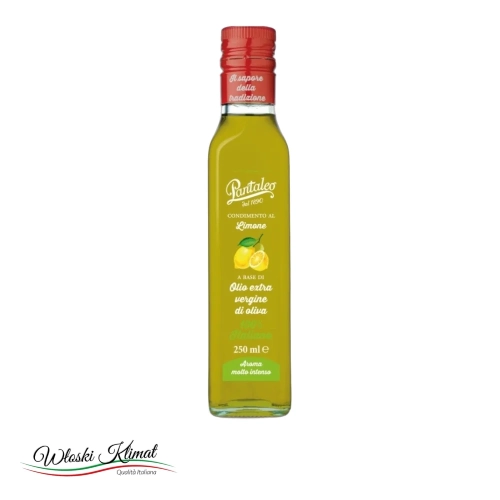 Oliwa z oliwek Extra Vergine z Cytryną Al Limone 100% Italiano Pantaleo 250ml - widok z przodu / opakowanie