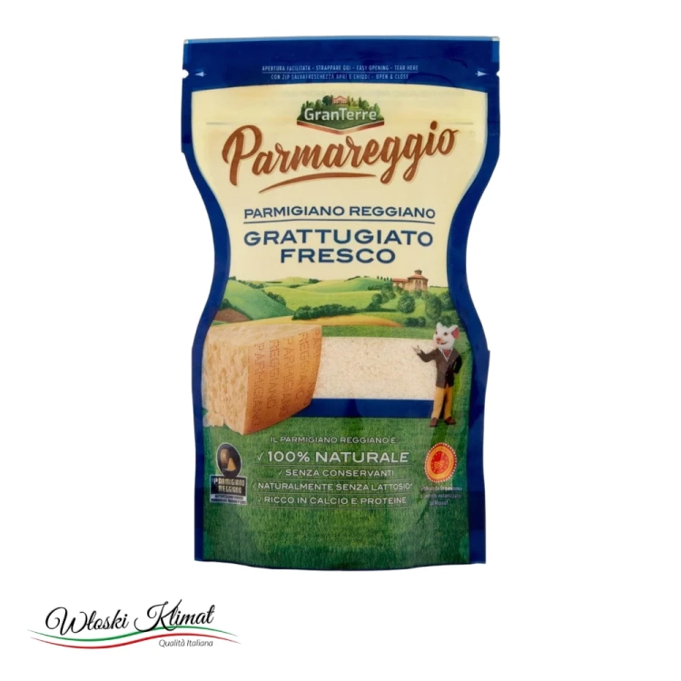 Ser tarty Parmezan 12 msc Parmigiamo Reggiano Parmareggio 100g - widok z przodu / opakowanie