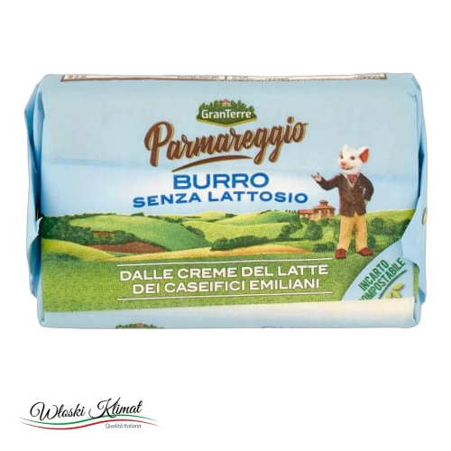 Masło bez laktozy Burro senza lattosio Parmareggio 100g - widok z przodu / opakowanie