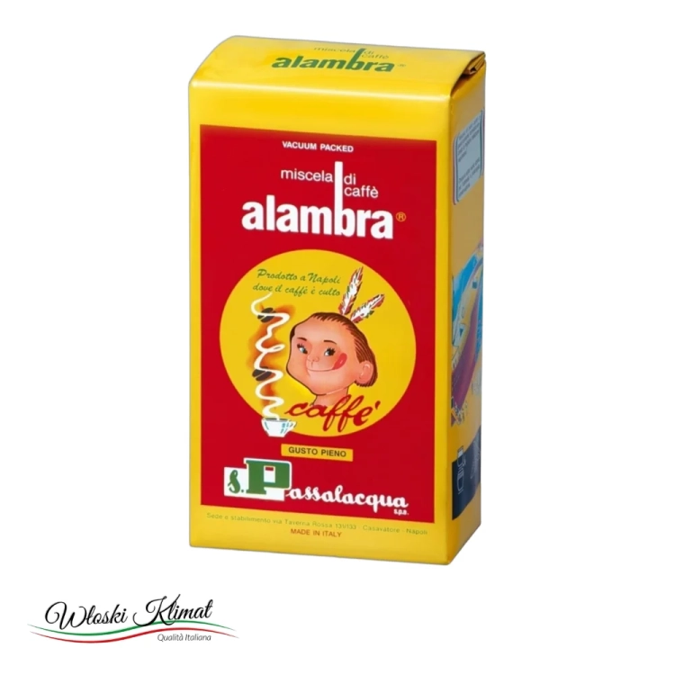 Kawa mielona Passalacqua Alambra 250 g - widok z przodu / opakowanie