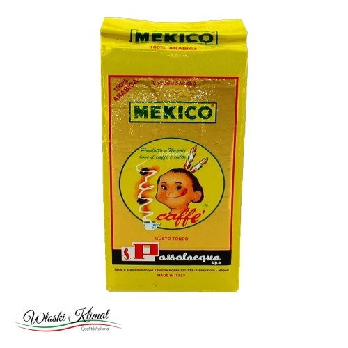 Kawa mielona MEKICO 100% Arabica Passalacqua 250 g - widok z przodu / opakowanie