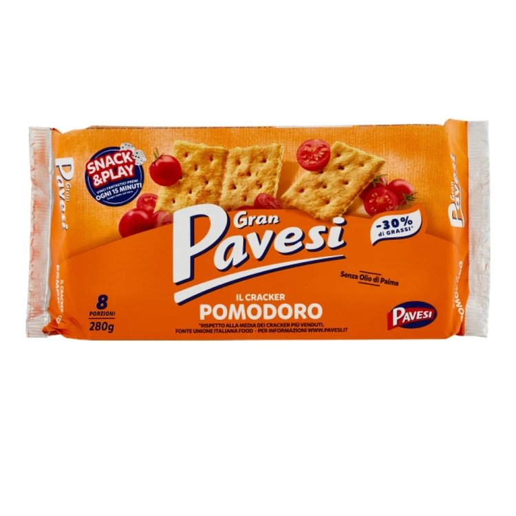 Krakersy pomidorowo-ziołowe GRAN PAVESI Pomodoro 280g - widok szczegółowy 2