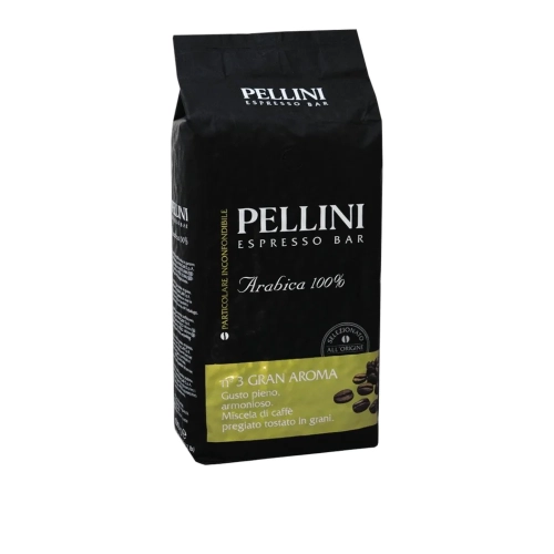 Kawa ziarnista 100% Arabica Gran Aroma PELLINI 1kg - widok szczegółowy 2