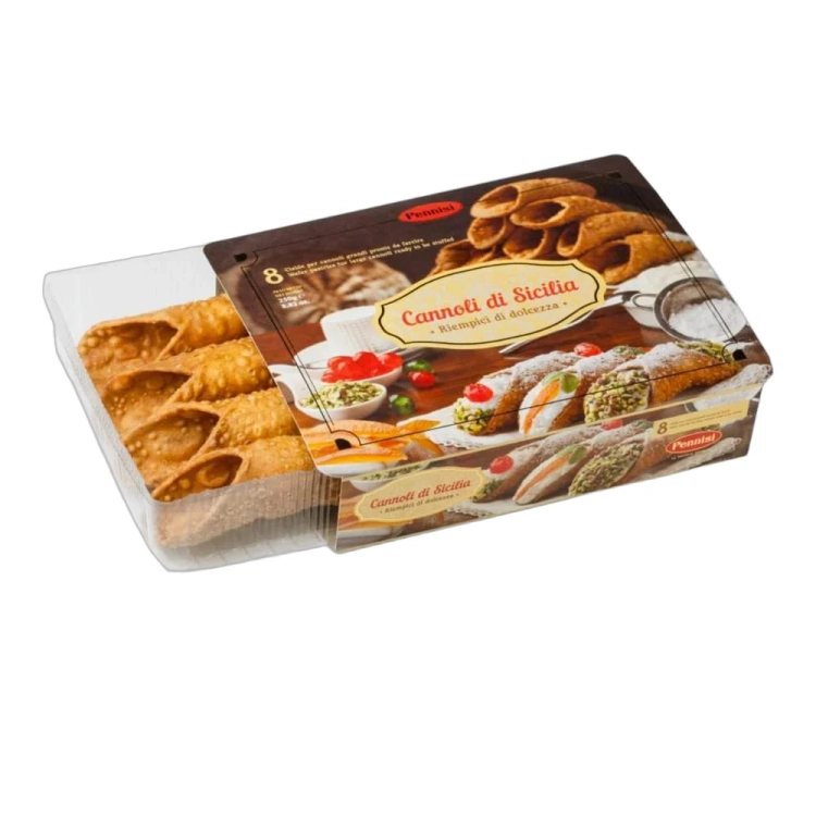 Rurki do nadziewania sycylijskie duże Cannoli di Sicilia grande 8 szt.PENNISI 250g - widok szczegółowy 2