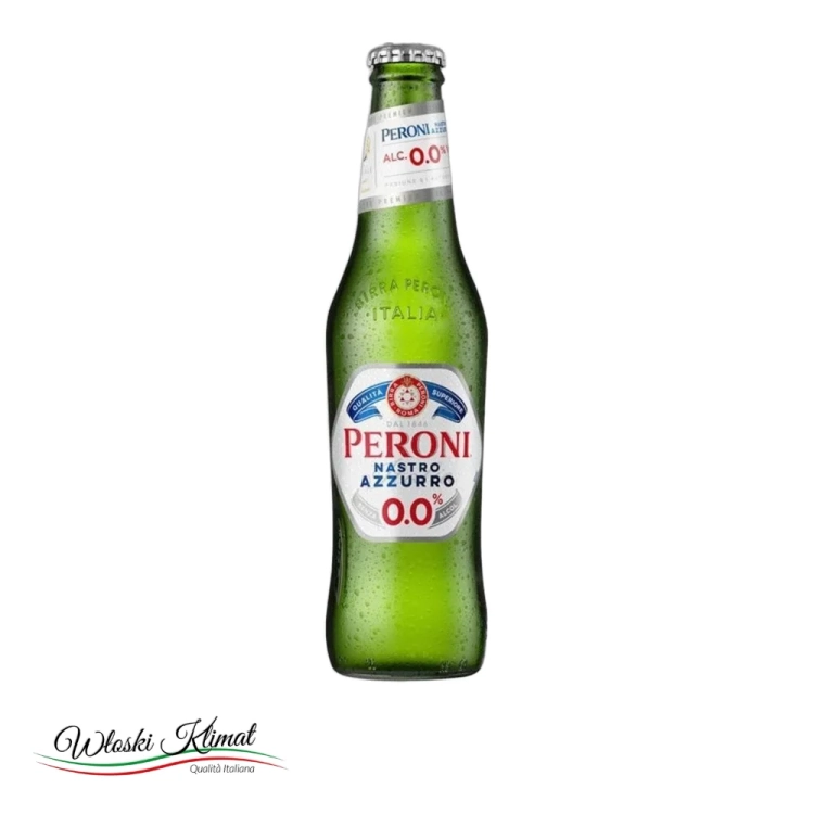 Piwo bezalkoholowe Nastro Azzurro PERONI 330ml - widok z przodu / opakowanie
