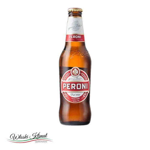Piwo typu lager Rossa Peroni 330ml - widok z przodu / opakowanie