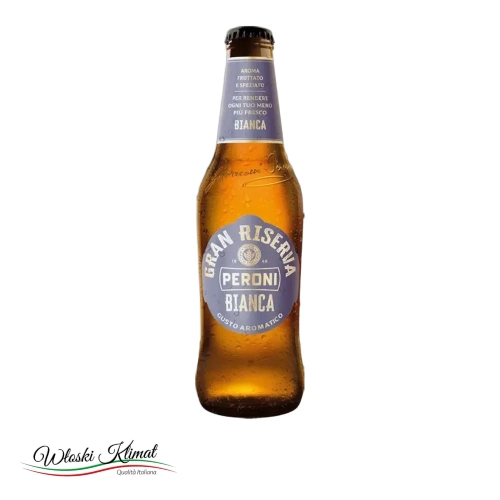 Piwo Gran Riserva Bianca PERONI 330ml - widok z przodu / opakowanie