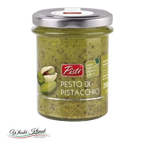 Pesto z pistacji Pesto di Pistacchio Sicilia PISTI 200g - widok z przodu / opakowanie