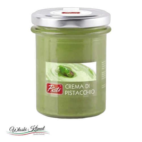 Krem pistacjowy Crema di Pistacchio PISTI 200g - widok z przodu / opakowanie