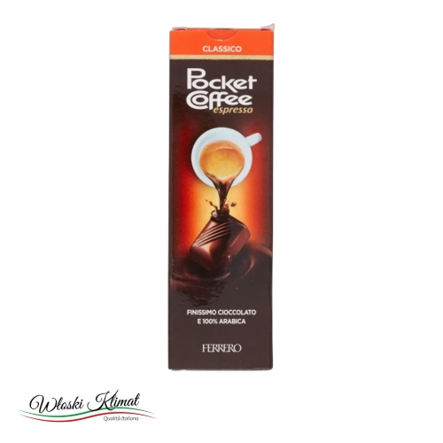 Praliny z kawą Pocket Coffe 5 szt. FERERRO 62g - widok z przodu / opakowanie