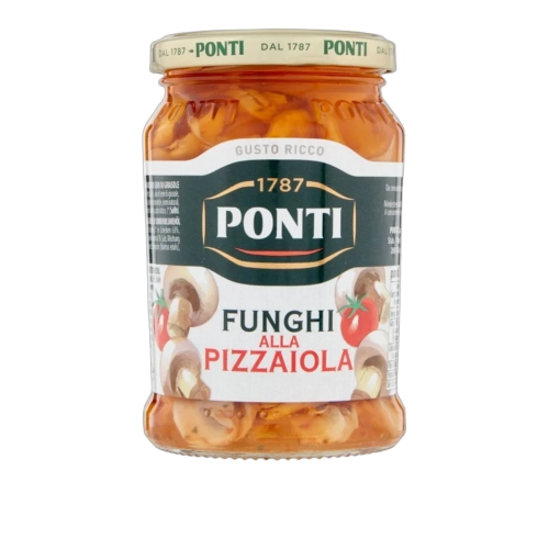 Pieczarki w oleju z przyprawami Funghi alla Pizzaiola PONTI 280g - widok szczegółowy 2