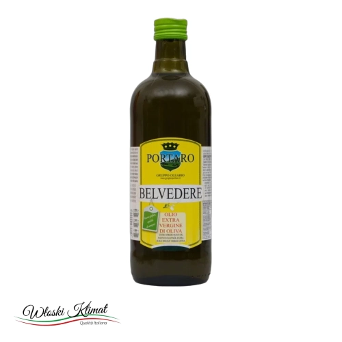 Oliwa z oliwek Extra Vergine Belvedere PORTARO 1L - widok z przodu / opakowanie
