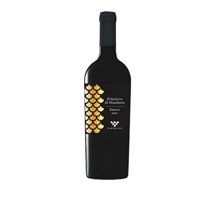 Wino czerwone Primitivo di Manduria Riserva Pumo del Fato 750ml - widok szczegółowy 2