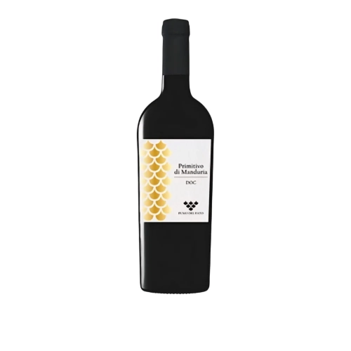 Wino czerwone Primitivo di Manduria DOC Pumo del Fato 750ml - widok szczegółowy 2