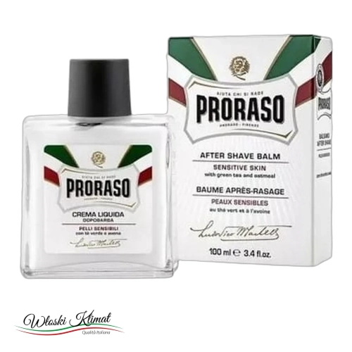 Balsam po goleniu skóra wrażliwa Crema Aftershave PRORASO 100ml - widok z przodu / opakowanie