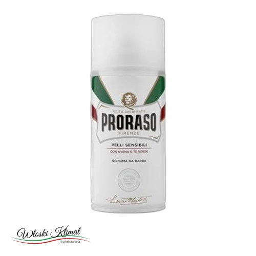 Pianka do golenia do skóry wrażliwej Pelli Sensibili PRORASO 300 ml - widok z przodu / opakowanie