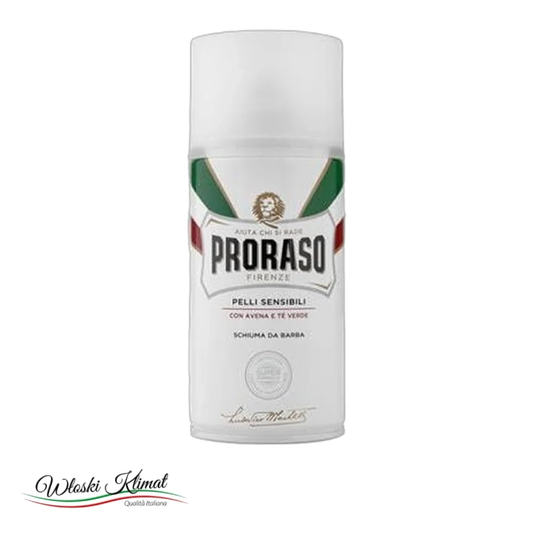 Pianka do golenia do skóry wrażliwej Pelli Sensibili PRORASO 300 ml - widok z przodu / opakowanie