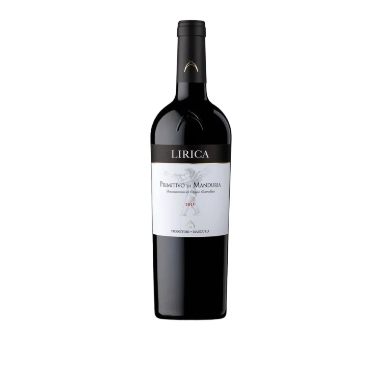 Wino czerwone Lirica Primitivo di Manduria DOC Produttori di Manduria 750ml - widok szczegółowy 2